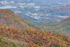 Lake scene behind mountains Lake scene behind mountains
