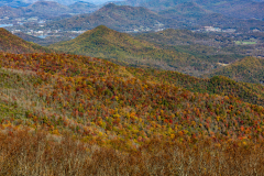 Colorful mountainside