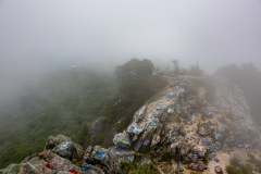 The top of Bell Mountain in clouds The top of Bell Mountain in clouds