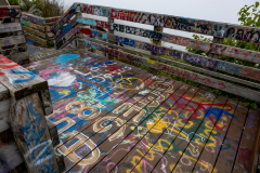 Bell mountain walkway graffiti