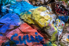 Graffiti on Bell Mountain Graffiti on Bell Mountain