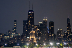 John Hancock Centered at Night