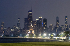 Chicago Skyline At Night, Brighter Chicago Skyline At Night, Brighter