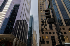 Buildings and stop lights Buildings and stop lights