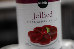 Cranberry sauce in can