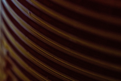 Cranberry sauce ridges macro