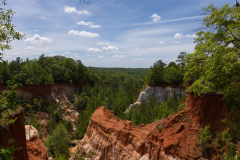 Canyon top with blue sky Canyon top with blue sky