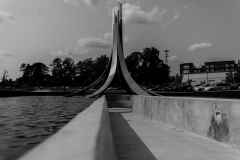 Monument low angle BW Monument low angle BW