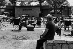 BBQ and Blues setup, BW BBQ and Blues setup, BW