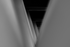 Through the supports, BW Through the supports, BW