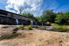 Covered bridge low angle Covered bridge low angle
