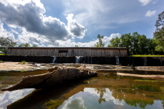 Covered bridge shallow water Covered bridge shallow water