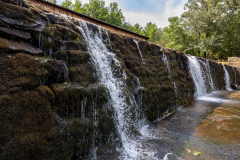 Trickling waterfall bridge dam Trickling waterfall bridge dam