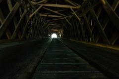 Watson mill bridge interior Watson mill bridge interior