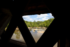 Watson Mill Bridge window Watson Mill Bridge window